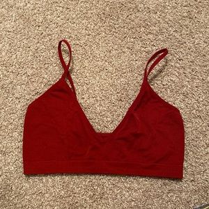 Target (collie) dark red bralette